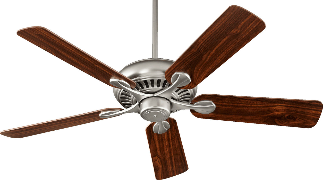 Quorum 91525-65 52" Ceiling Fan, Satin Nickel