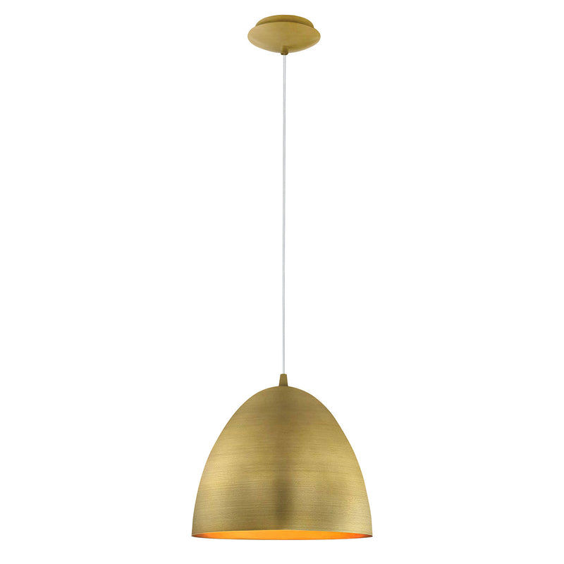 Eglo USA 204674A One Light Pendant, Brushed Gold