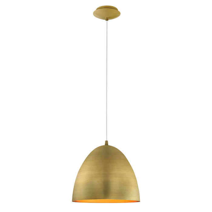 Eglo USA 204674A One Light Pendant, Brushed Gold