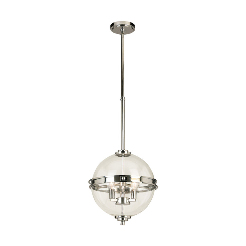 Eglo USA 204701A Three Light Pendant, Chrome