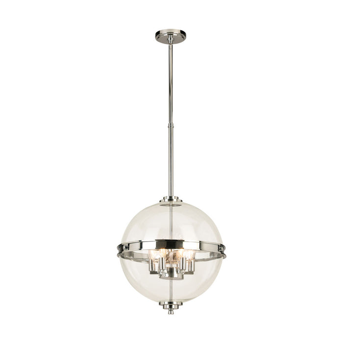 Eglo USA 204702A Six Light Pendant, Chrome