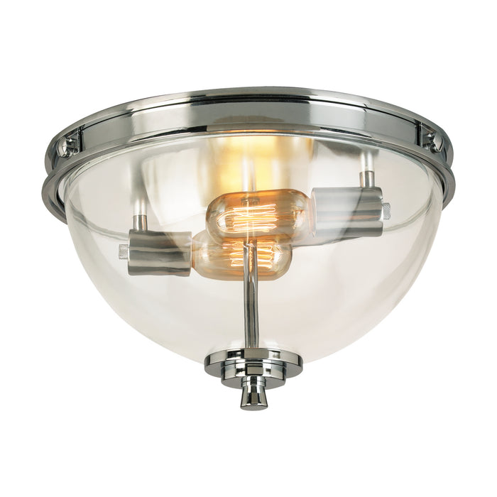 Eglo USA 204703A Three Light Ceiling Mount, Chrome