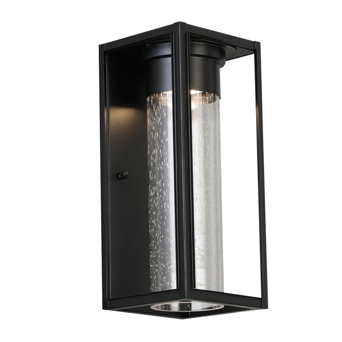 Eglo USA 204704A LED Outdoor Wall Mount, Matte Black