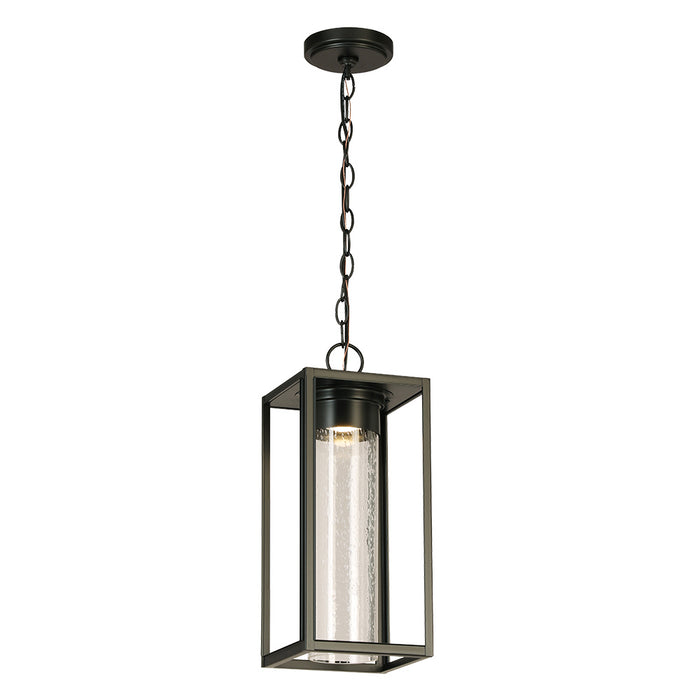Eglo USA 204708A LED Outdoor Pendant, Matte Black