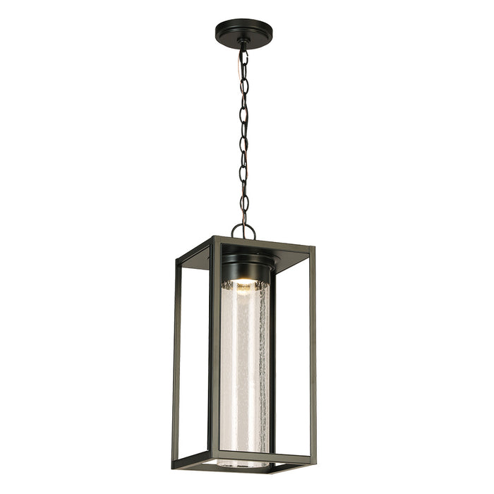 Eglo USA 204709A LED Outdoor Pendant, Matte Black