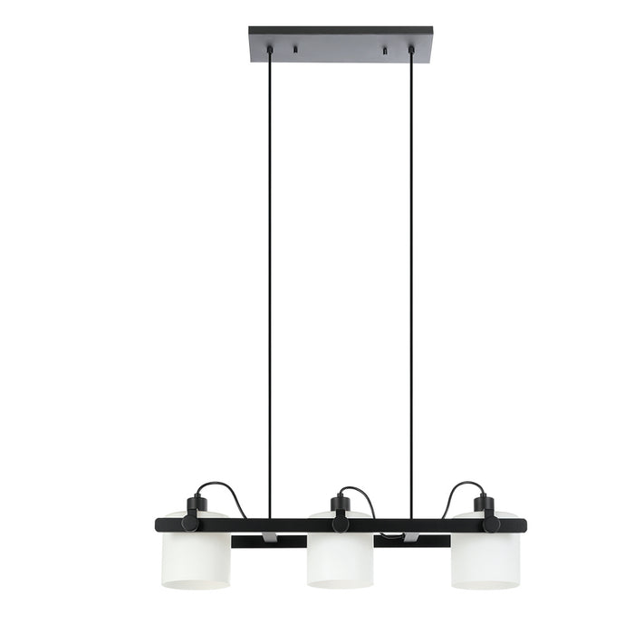 Eglo USA 204941A Three Light Pendant, Black
