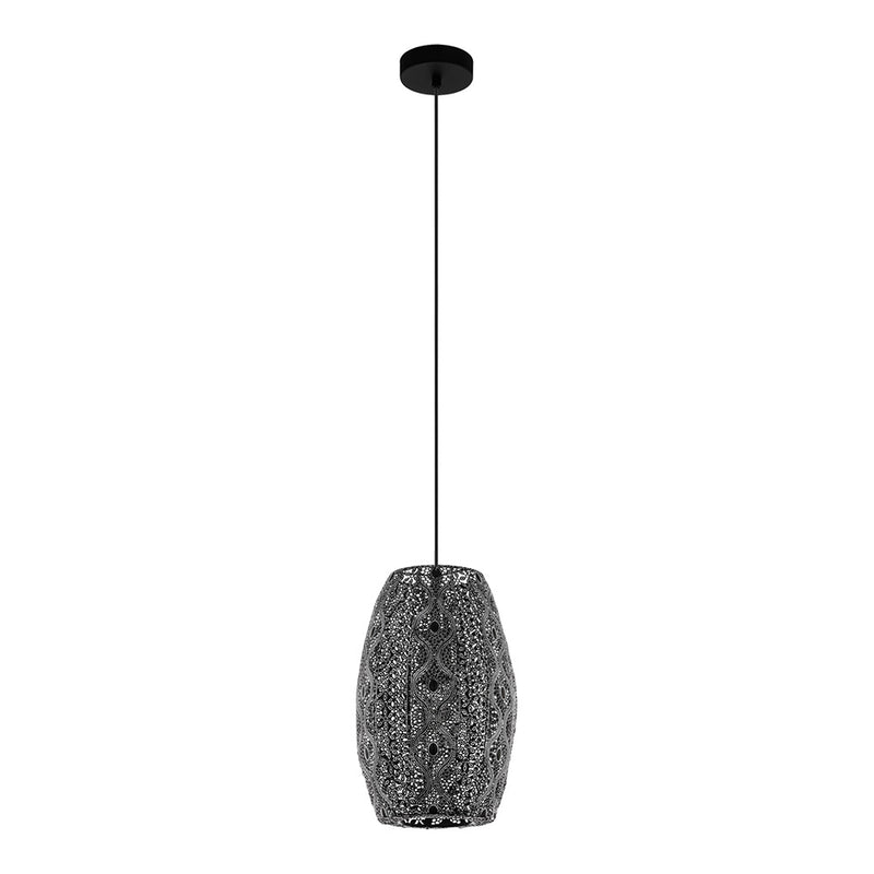 Eglo USA 43391A One Light Pendant, Antique Black