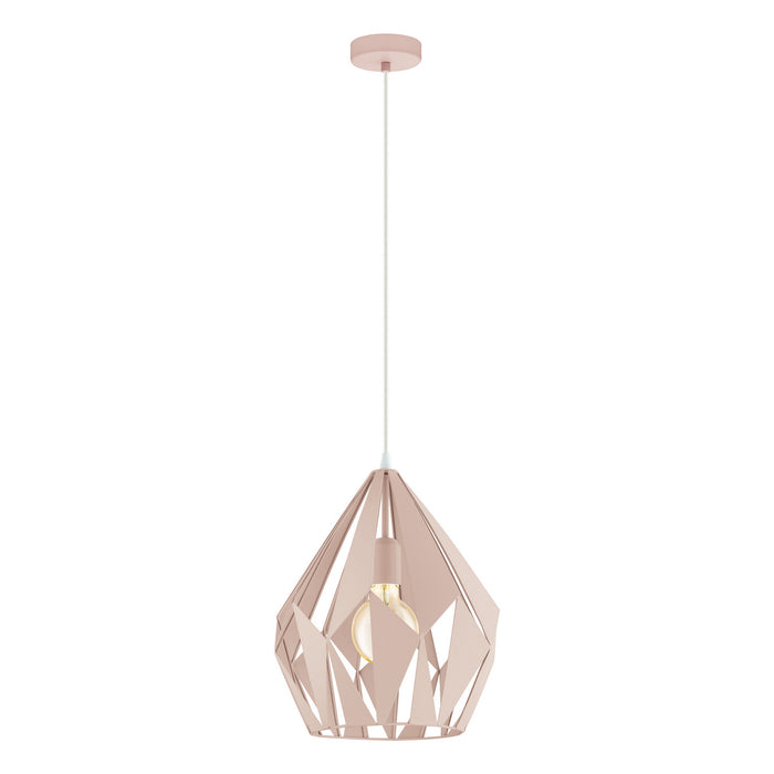 Eglo USA 49024A One Light Pendant, Apricot