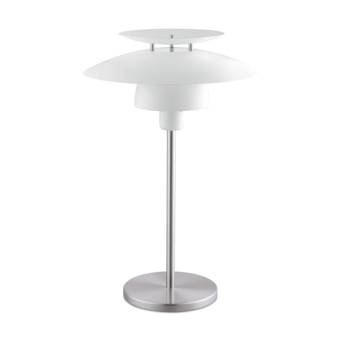 Eglo USA 98109A One Light Table Lamp, Satin Nickel