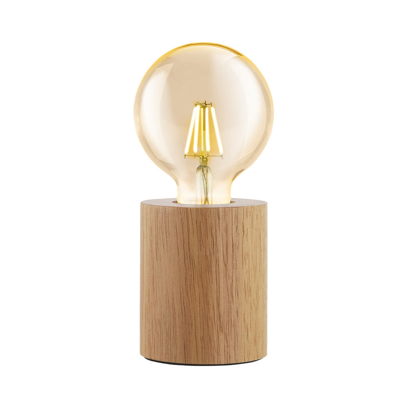 Eglo USA 99079A One Light Table Lamp, Natural Wood