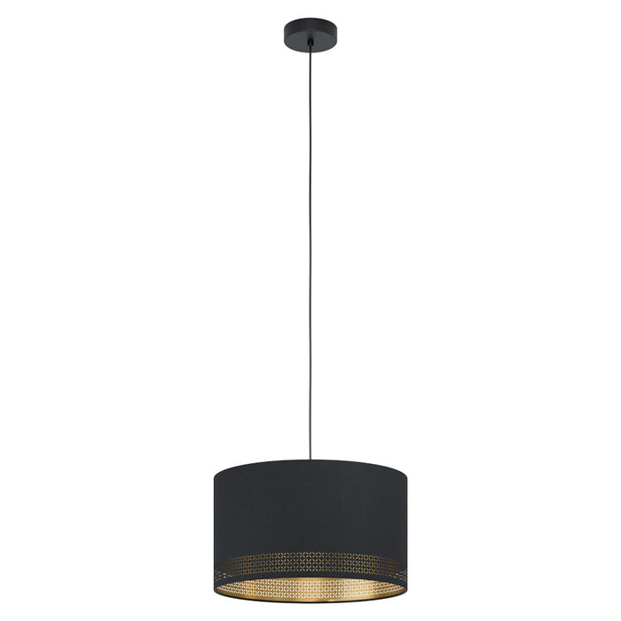Eglo USA 99273A One Light Pendant, Black