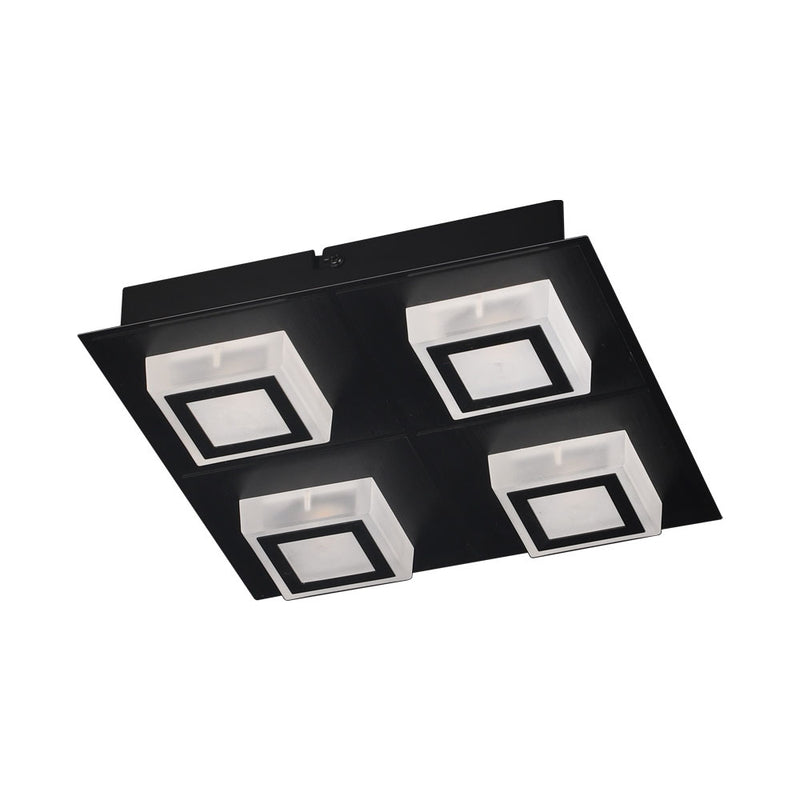 Eglo USA 99364A LED Ceiling Mount, Black