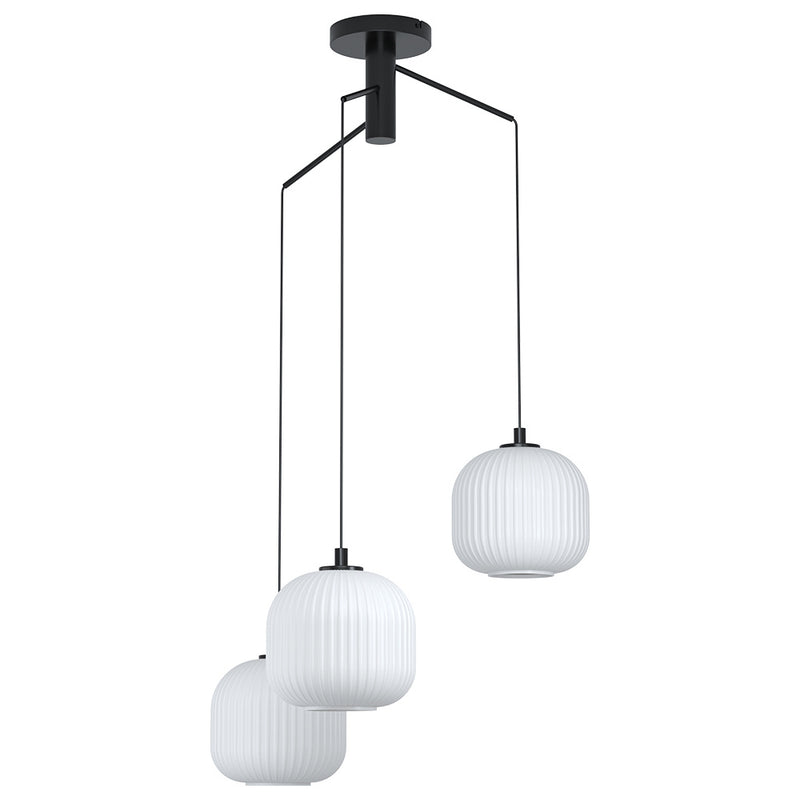 Eglo USA 99368A Three Light Pendant, Black