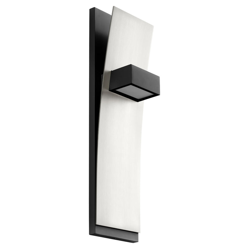 Quorum 3-400-1524 LED Wall Sconce, Black|Satin Nickel