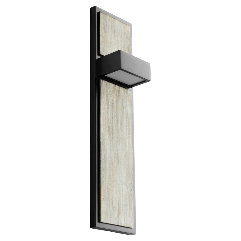 Quorum 3-401-1541 LED Wall Sconce, Black|Weathered Oak