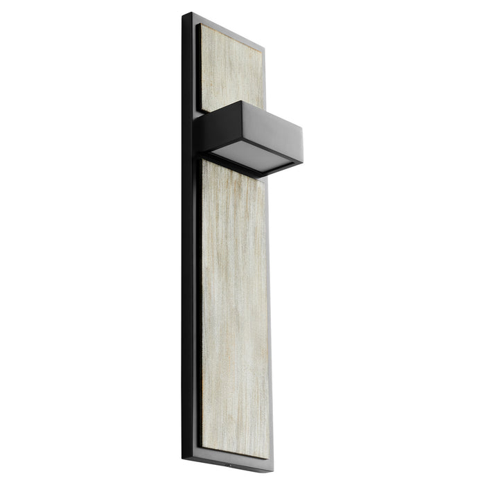 Oxygen 3-401-1541 LED Wall Sconce, Black W/ Weathered Oak