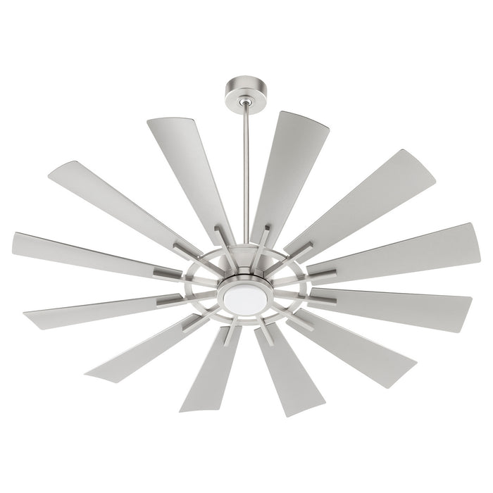 Quorum 46012-65 60"Patio Fan, Satin Nickel