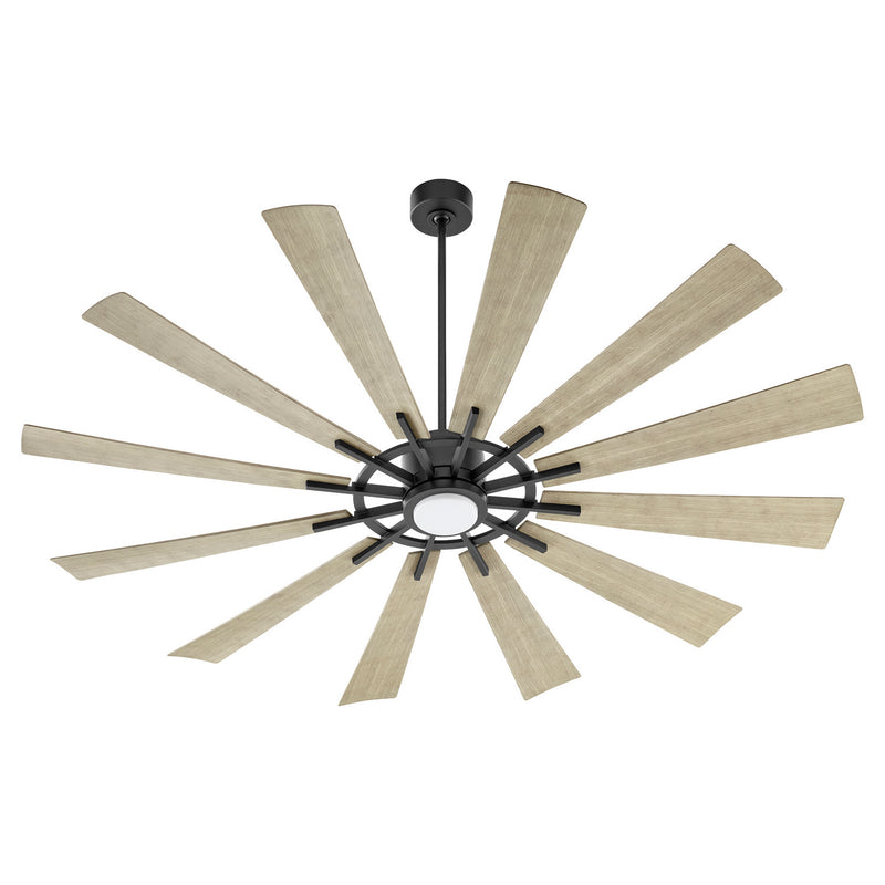 Quorum 47212-5942 72"Patio Fan, Matte Black