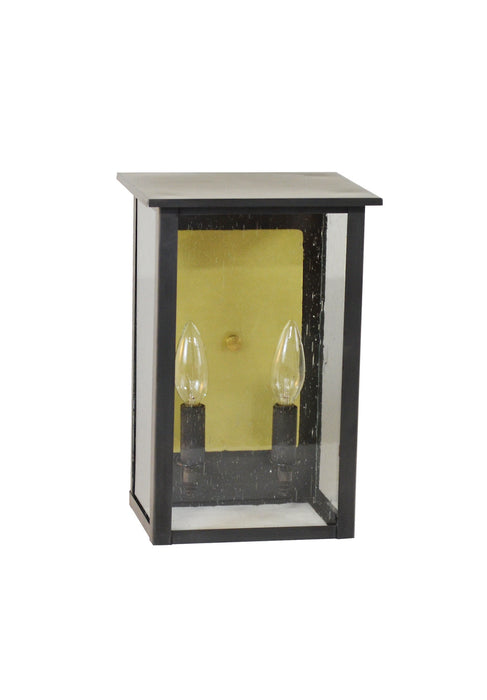 Northeast Lantern 8991R-DB-LT2-CSG-BR85 Two Light Wall Lantern, Dark Brass