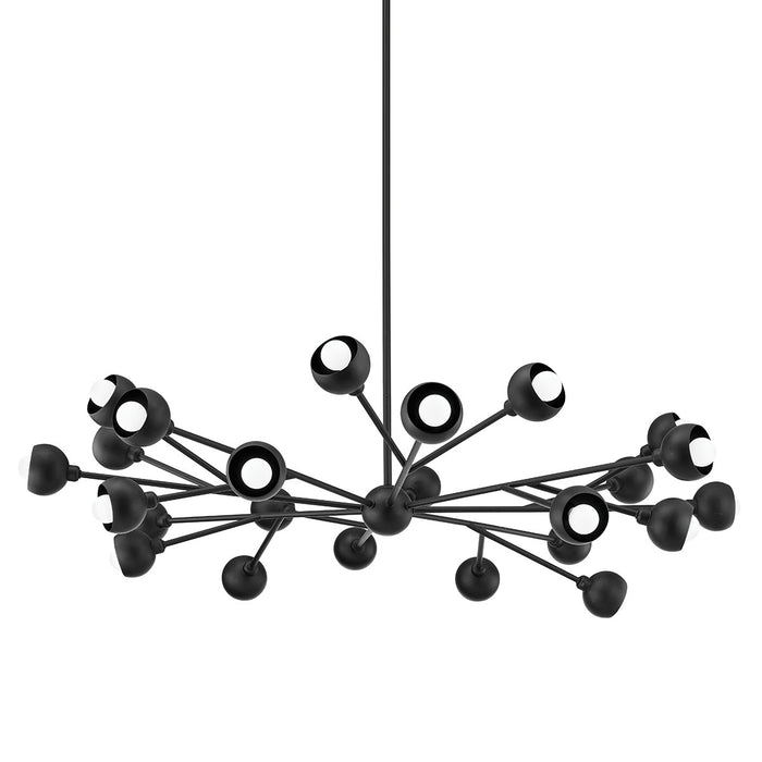 Troy Lighting F7424-SBK 24 Light Chandelier, Soft Black