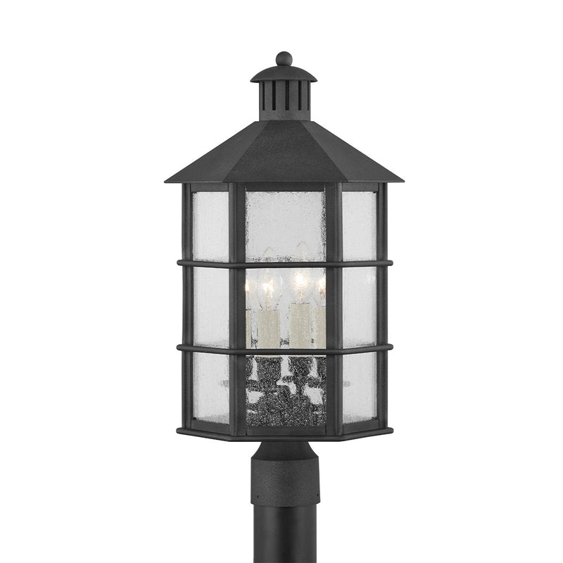 Troy Lighting P2522-FRN Four Light Outdoor Post, French Iron
