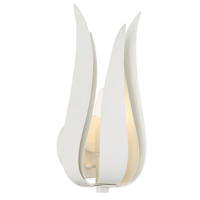 Crystorama 511-MT One Light Wall Sconce, Matte White