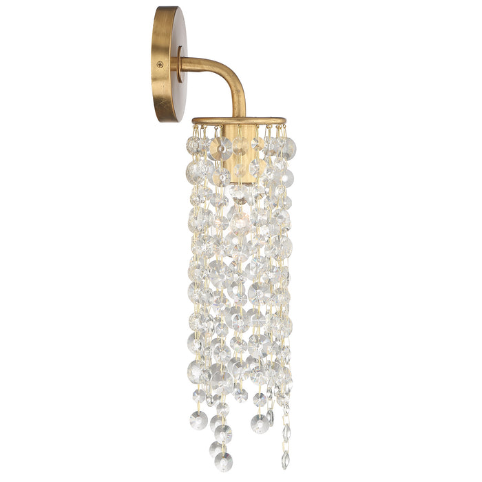Crystorama GAB-B7311-GA One Light Wall Sconce, Antique Gold