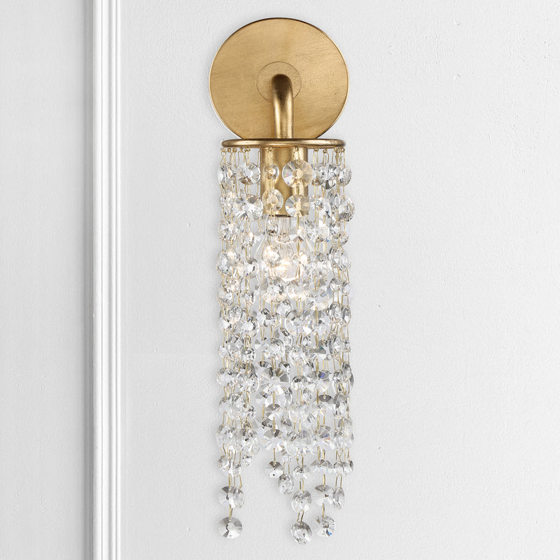 Crystorama GAB-B7311-GA One Light Wall Sconce, Antique Gold