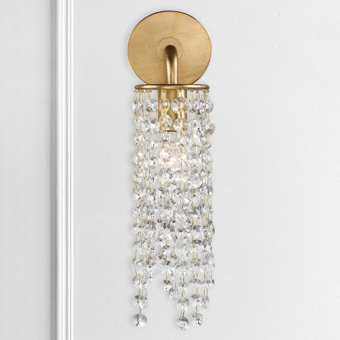 Crystorama GAB-B7311-GA One Light Wall Sconce, Antique Gold