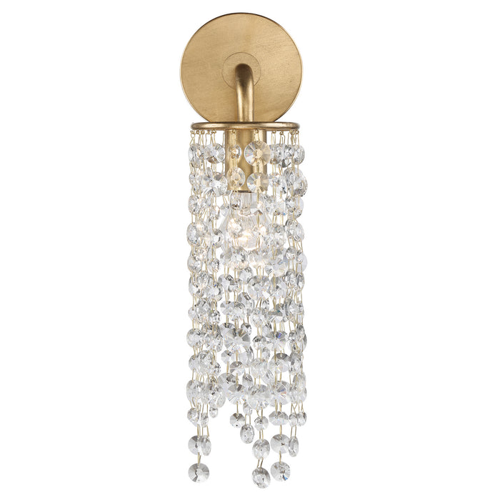 Crystorama GAB-B7311-GA One Light Wall Sconce, Antique Gold
