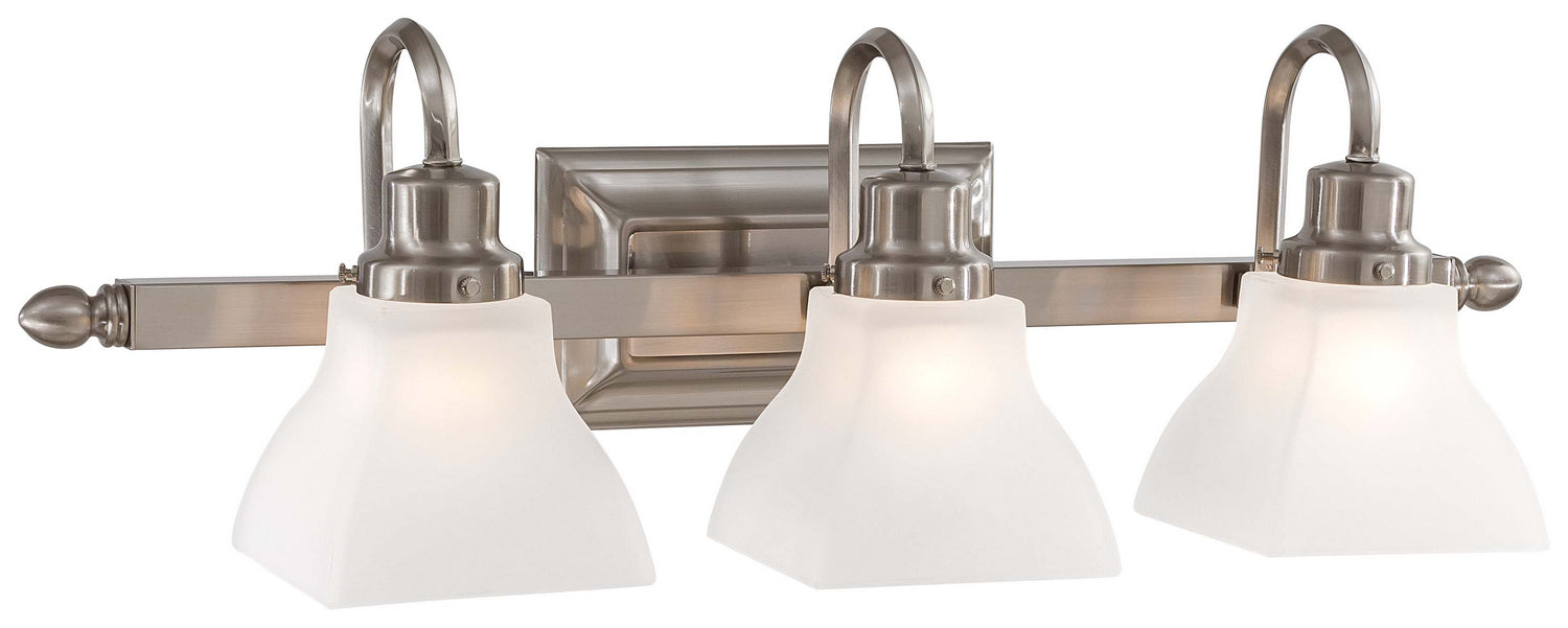 Minka-Lavery 5583-84 Three Light Bath, Brushed Nickel