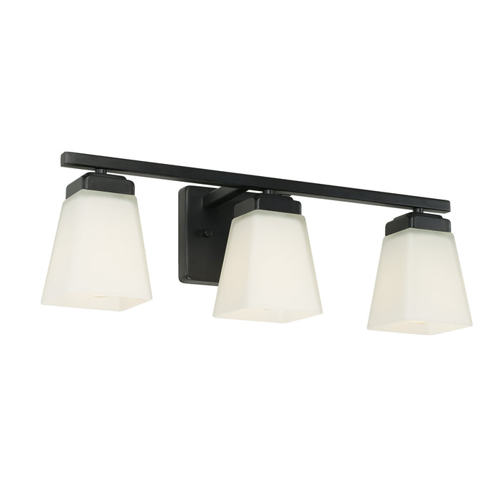 Capital Lighting 114431MB-334 Three Light Vanity, Matte Black