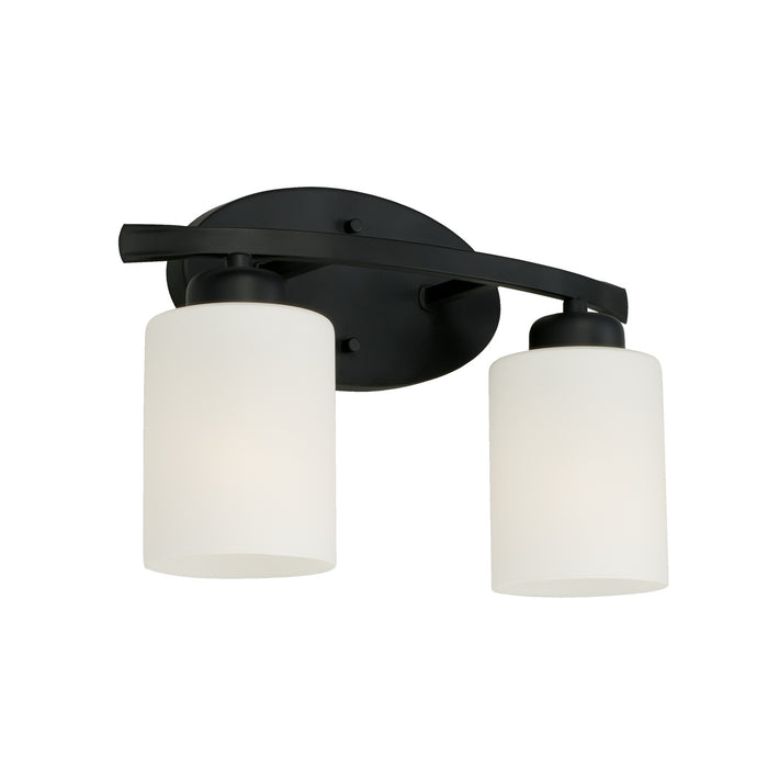 Capital Lighting 115221MB-338 Two Light Vanity, Matte Black
