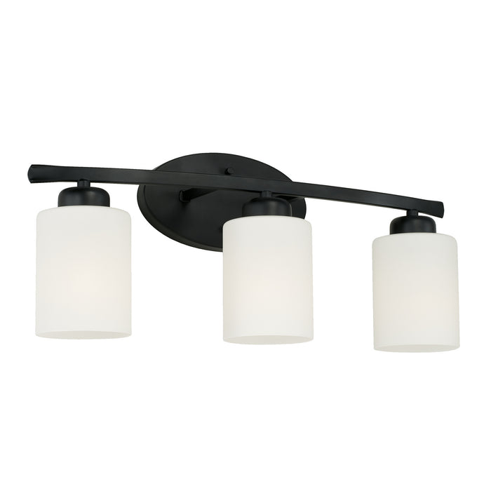 Capital Lighting 115231MB-338 Three Light Vanity, Matte Black