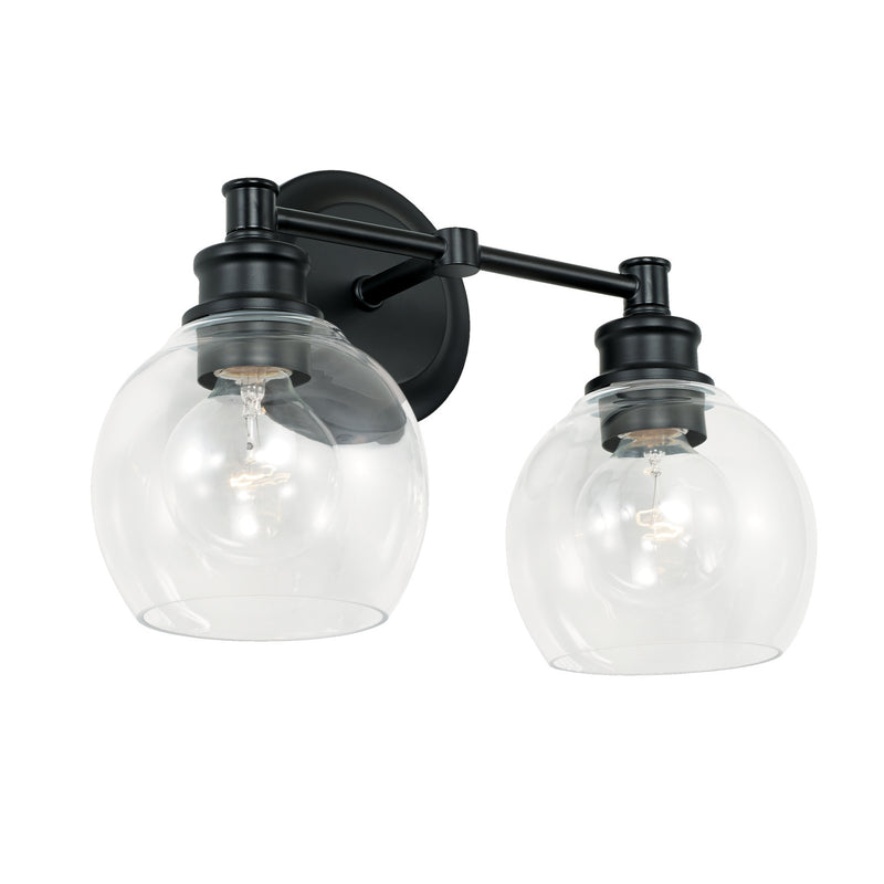 Capital Lighting 121121MB-426 Two Light Vanity, Matte Black