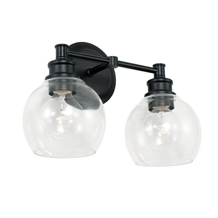 Capital Lighting 121121MB-426 Two Light Vanity, Matte Black