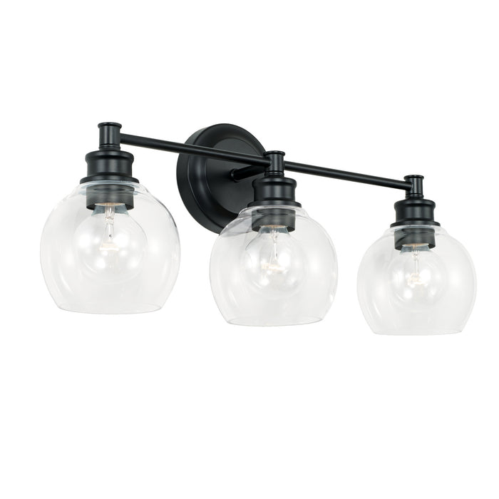 Capital Lighting 121131MB-426 Three Light Vanity, Matte Black