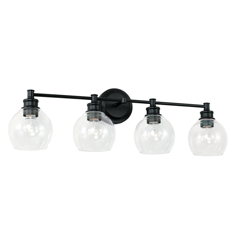 Capital Lighting 121141MB-426 Four Light Vanity, Matte Black