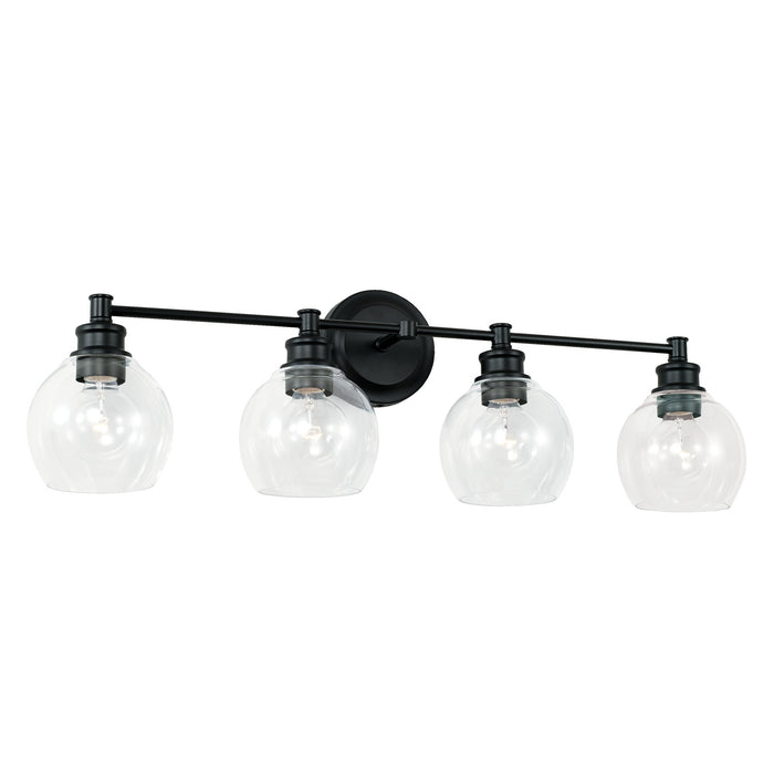 Capital Lighting 121141MB-426 Four Light Vanity, Matte Black