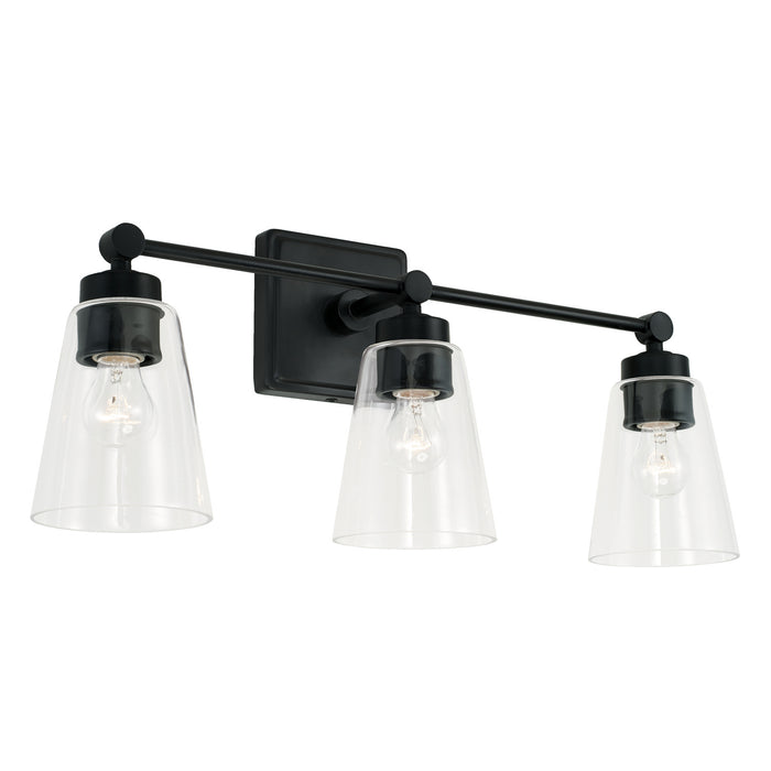 Capital Lighting 121831MB-432 Three Light Vanity, Matte Black