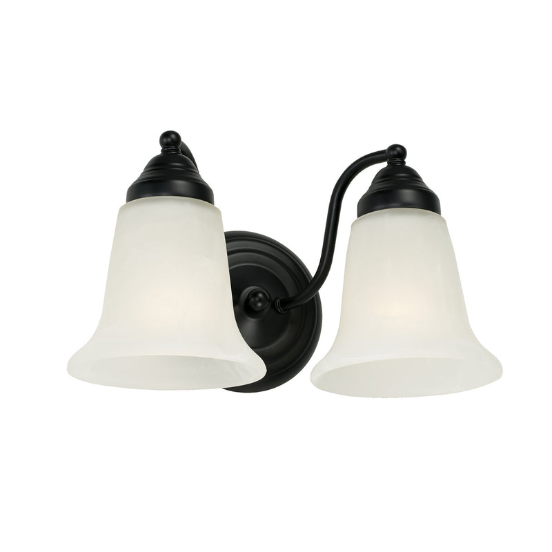 Capital Lighting 1362MB-117 Two Light Vanity, Matte Black