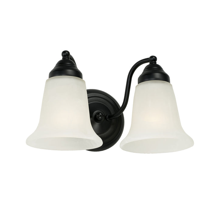 Capital Lighting 1362MB-117 Two Light Vanity, Matte Black
