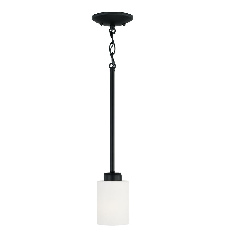 Capital Lighting 315211MB-338 One Light Pendant, Matte Black