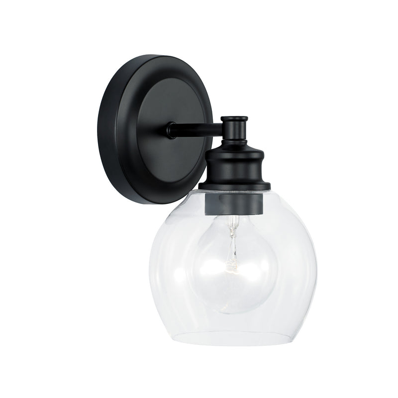 Capital Lighting 621111MB-426 One Light Wall Sconce, Matte Black