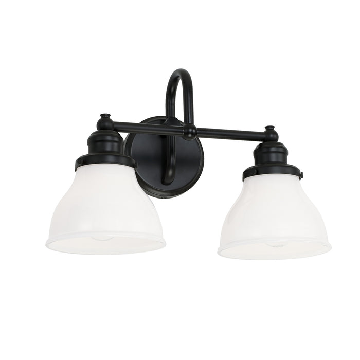Capital Lighting 8302MB-128 Two Light Vanity, Matte Black