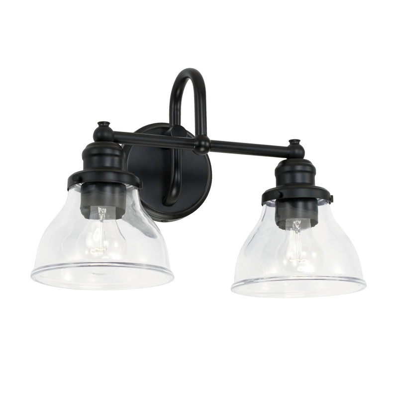 Capital Lighting 8302MB-461 Two Light Vanity, Matte Black