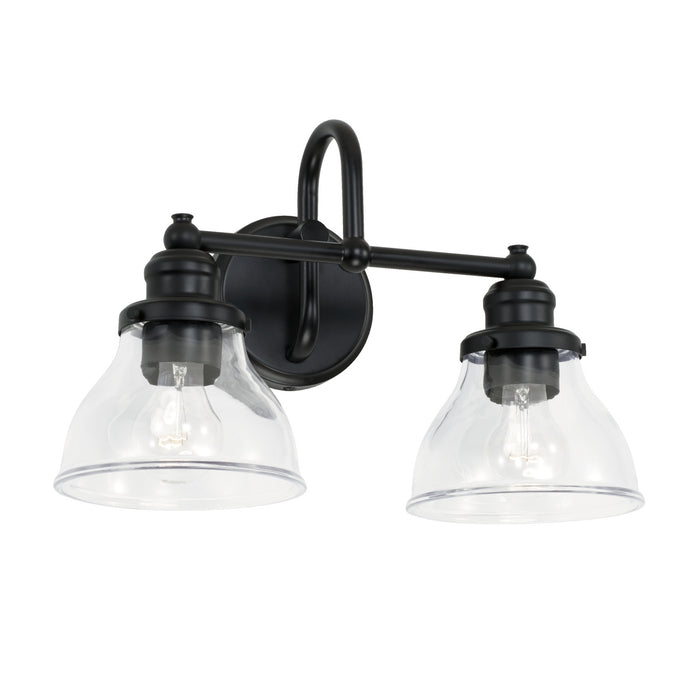 Capital Lighting 8302MB-461 Two Light Vanity, Matte Black
