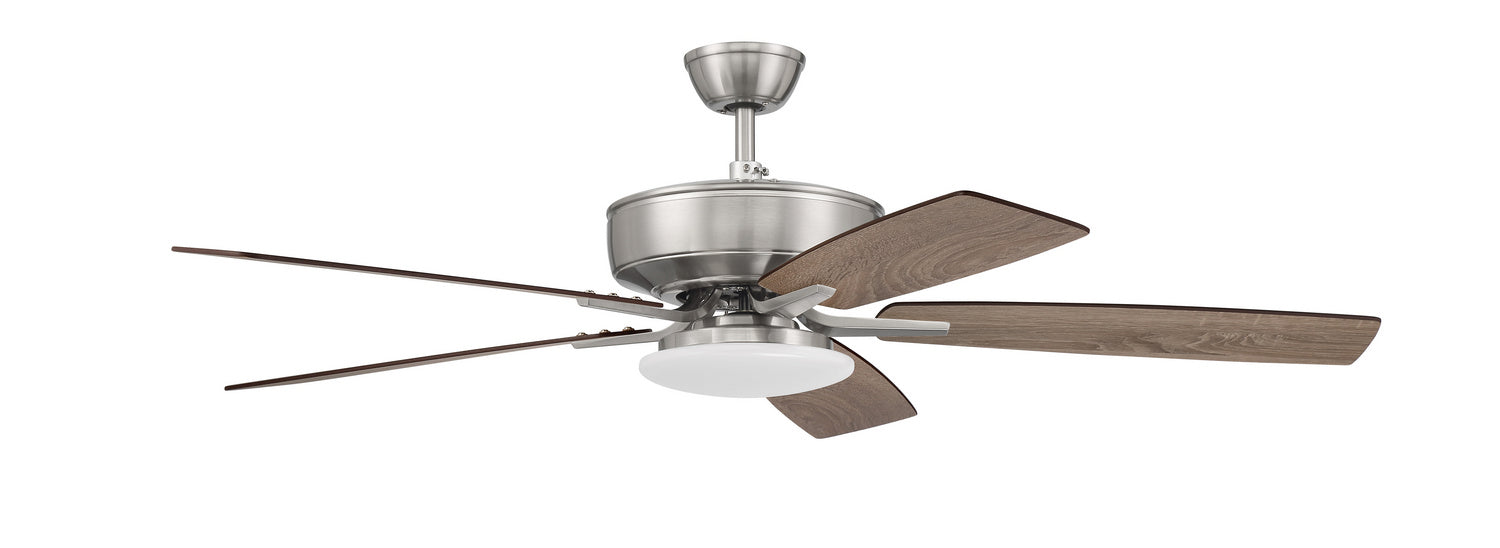 Craftmade P112BNK5-52DWGWN 52"Ceiling Fan, Brushed Polished Nickel