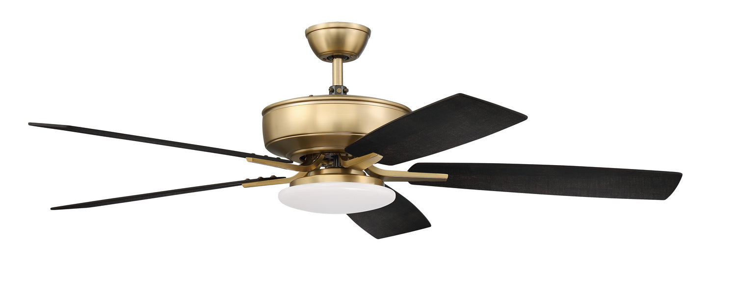 Craftmade P112SB5-52BWNFB 52"Ceiling Fan, Satin Brass