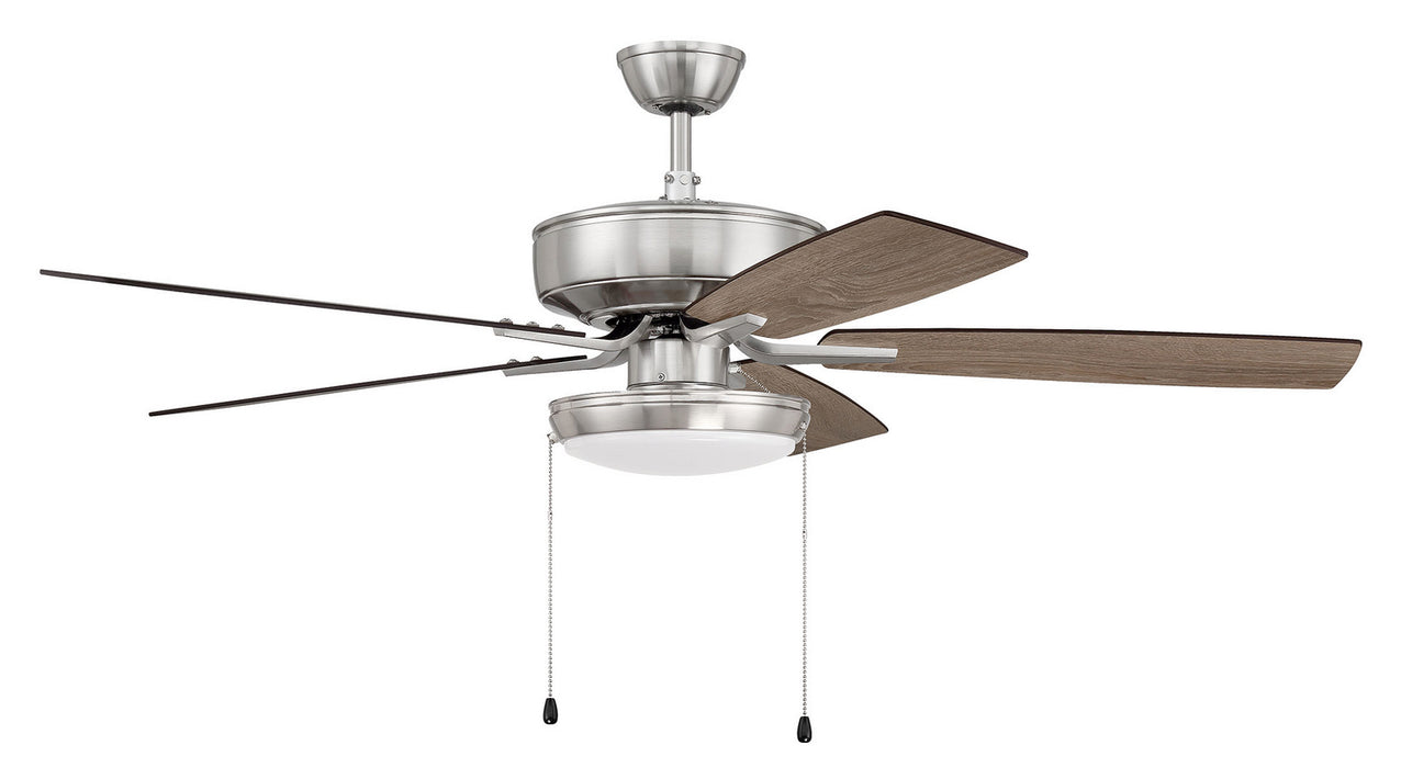 Craftmade P119BNK5-52DWGWN 52"Ceiling Fan, Brushed Polished Nickel
